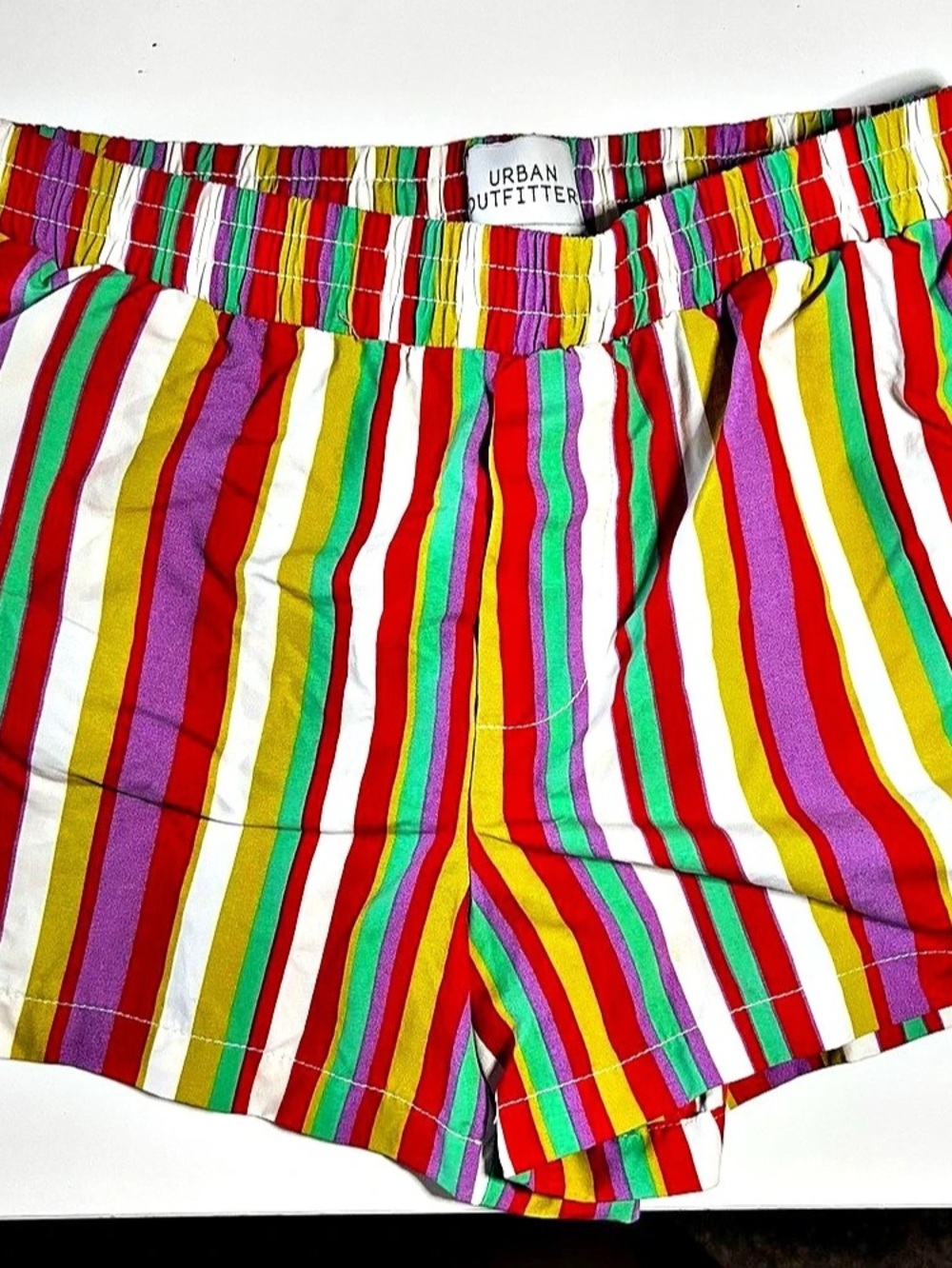 Urban Outfitters Striped Shorts in Red & Green Size Small Like New